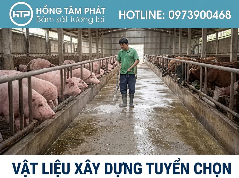 Nhận thi công tẩy rêu bề mặt bê tông trọn gói giá rẻ cho các khu nhà xưởng, kho bãi.