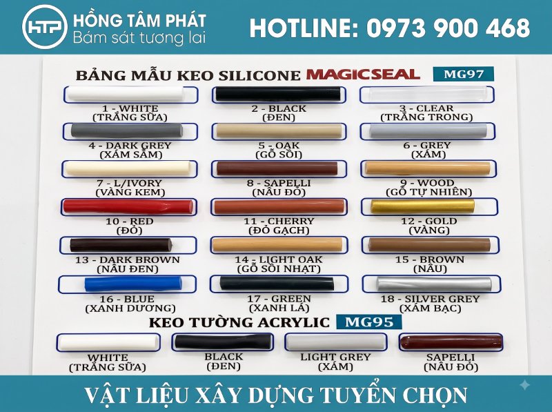 Đường ron tinh tế nhờ khả năng bám dính vượt trội của silicone màu trắng trong.