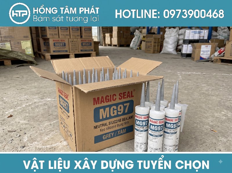 Khả năng chịu lực và co giãn tốt của silicone màu xám trong mọi thời tiết.