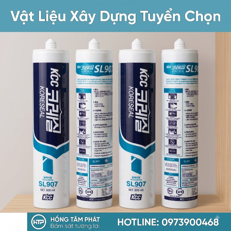 Nhận bảng giá sỉ tốt nhất từ Đại Lý Keo Silicone KCC của công ty Hồng Tâm Phát