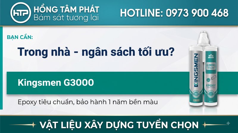 Cam kết chất lượng từ Tổng Kho keo Epoxy 2 thành phần Kingsmen.