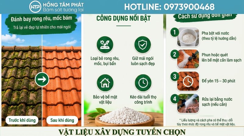 Địa chỉ uy tín chuyên nhận dịch vụ tẩy rêu và sơn lại mái ngói cho biệt thự, nhà phố.