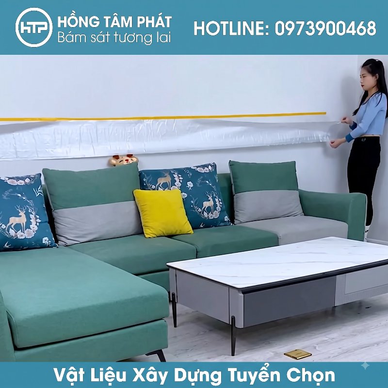 Thợ hoàn thiện nội thất tin dùng Màng che bụi nội thất chống trầy xước đồ.