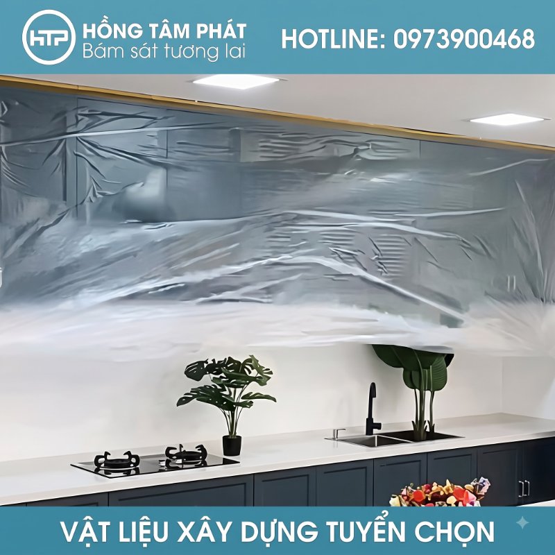 Giữ gìn đồ dùng như mới suốt quá trình sửa chữa cùng Màng nilon che phủ đồ đạc.