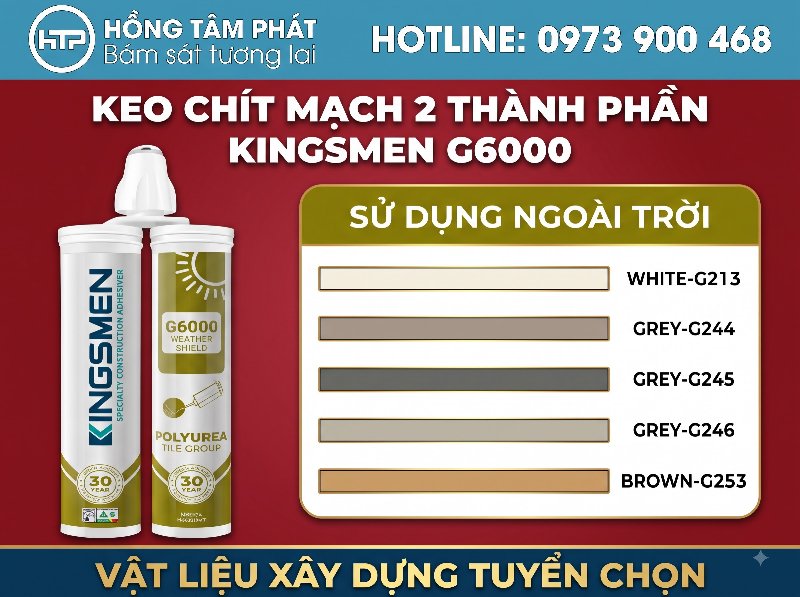 KEO EPOXY KINGSMEN chịu lực và chịu nhiệt cực kỳ vượt trội.