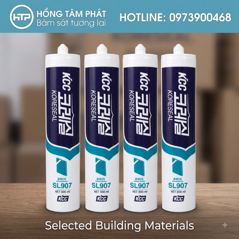Nhiều nhà máy nhôm tin cậy chọn mua từ Tổng Kho Keo Silicone KCC của cty HTP.