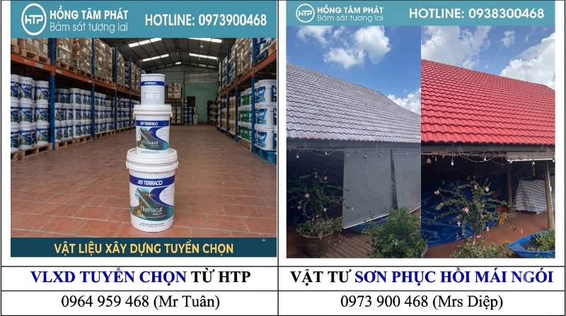 Hướng dẫn quy trình sơn mái ngói đúng kỹ thuật cùng sản phẩm sơn ngói Đồng Tâm.