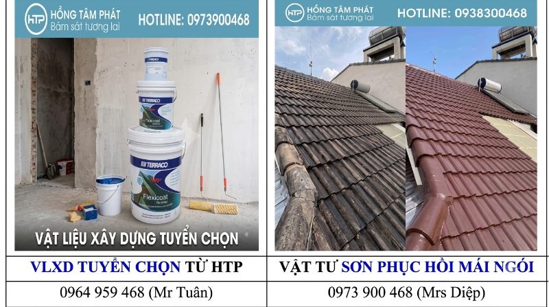 Sản phẩm sơn ngói xi măng chính hãng giúp giữ cho mái lợp luôn sáng bóng như mới.
