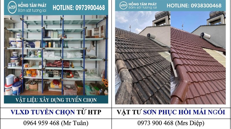 Dòng sơn ngói màu chống thấm nước tuyệt đối giúp ngăn ngừa rêu mốc phát triển.