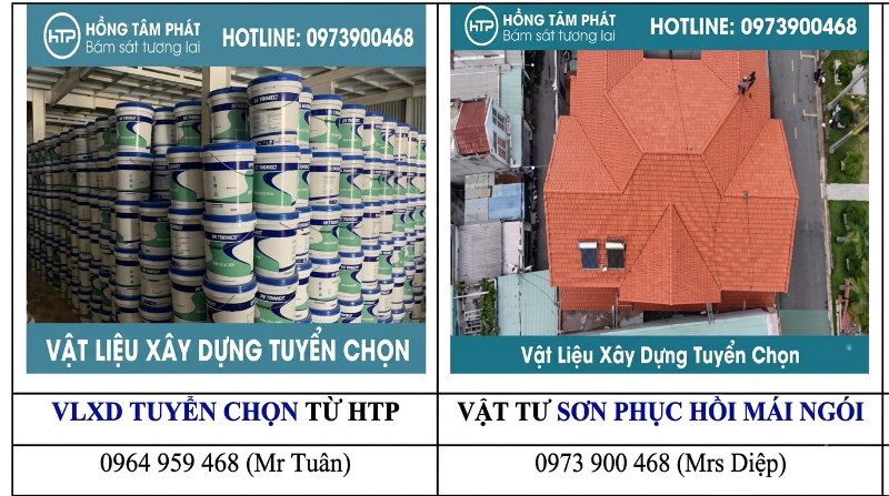 Phối màu hài hòa dựa trên bảng màu sơn ngói Đồng Tâm chất lượng cao chống phai màu.