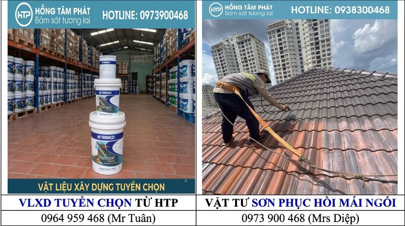 Thi công nhanh chóng và hiệu quả với dòng sản phẩm sơn ngói Cadin chính hãng.
