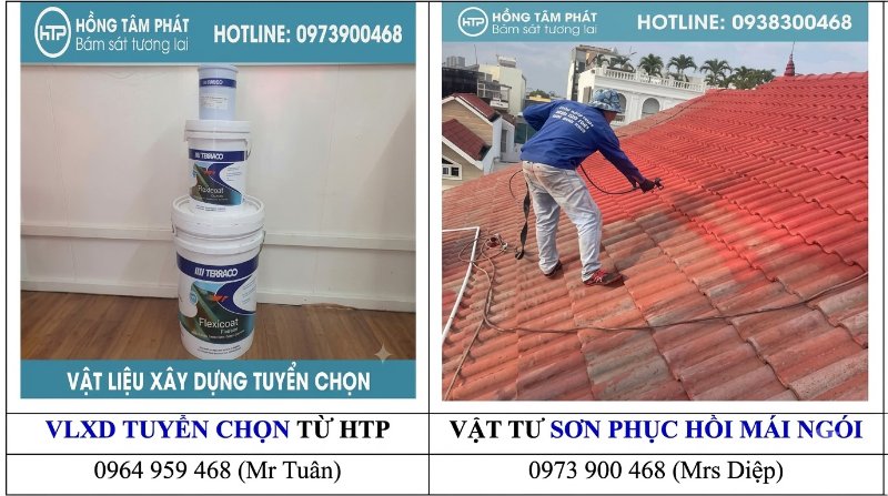 Tận hưởng không gian mát mẻ nhờ lớp sơn ngói màu phản xạ nhiệt siêu tốt hiện nay.