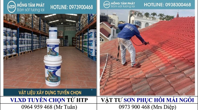Bảng giá sơn ngói mới cập nhật giúp khách hàng dễ dàng cân đối ngân sách đầu tư.
