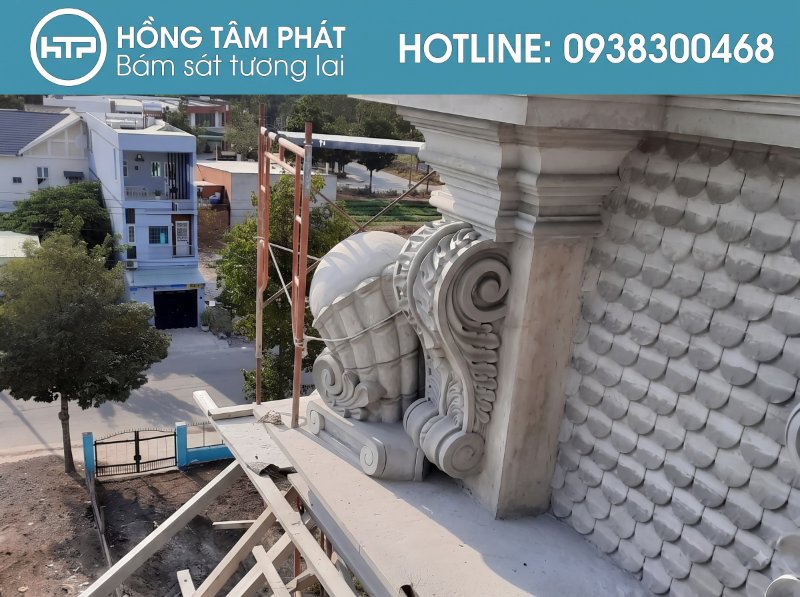 Kỹ thuật đắp ngói đắp bằng bê tông chuẩn xác giúp mái nhà luôn bền đẹp qua năm tháng.
