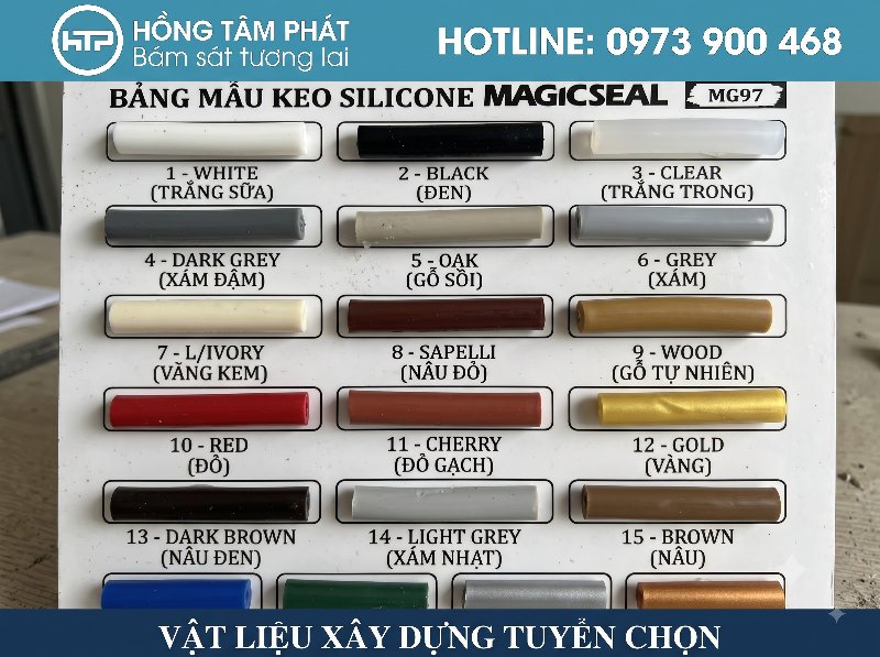 Độ bền màu của silicone màu light grey thách thức mọi thời tiết khắc nghiệt