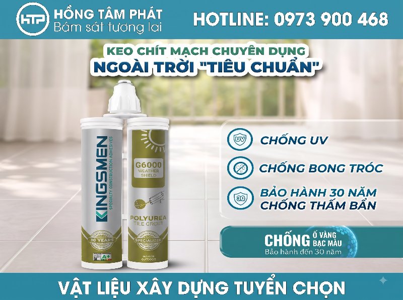 Nâng tầm chất lượng công trình nhờ Keo ron Kingsmen thế hệ mới.