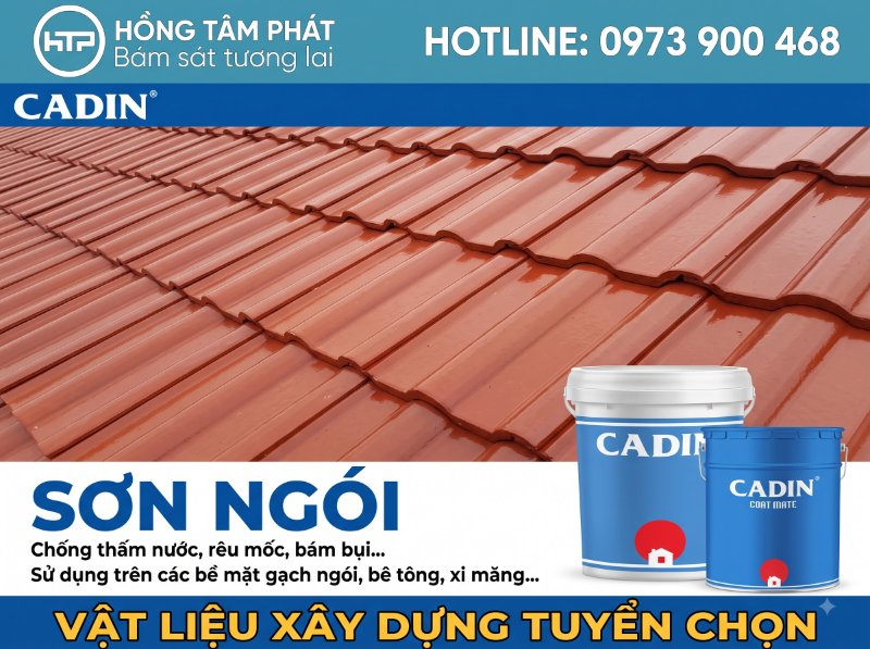 Báo giá sơn ngói Cadin tốt nhất cho các nhà thầu và đội thợ thi công chuyên nghiệp.