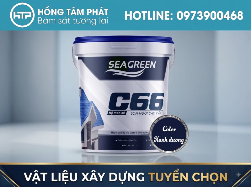 Khả năng chống phai màu siêu việt của sơn ngói Seagreen trước ánh nắng gay gắt ngoài trời.