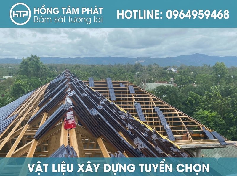 Màu sắc đa dạng từ thi công ngói sóng đẹp giúp dễ dàng phối hợp ngoại thất.