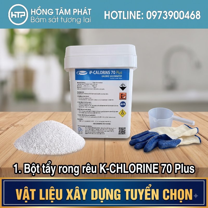Sản phẩm thuốc tẩy rêu mốc an toàn, không làm ảnh hưởng đến bề mặt vật liệu xây.