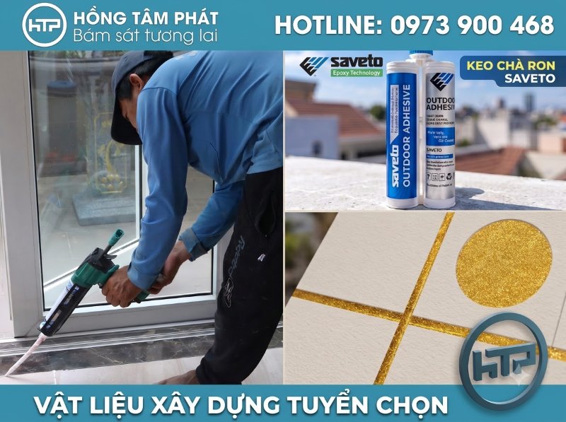 Keo ron Saveto ngoài trời không phai màu dưới ánh nắng trực tiếp.