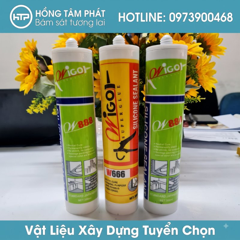 Mua keo dán công trình giá rẻ nhất qua Tổng Kho Keo Silicone Wigo uy tín.