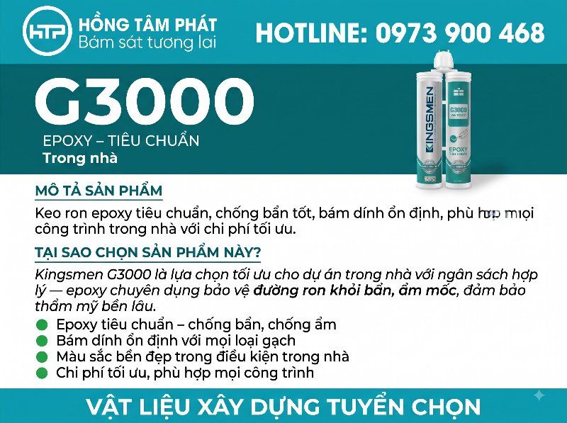 Hướng dẫn thi công keo ron Kingsmen chi tiết từng bước cho thợ.