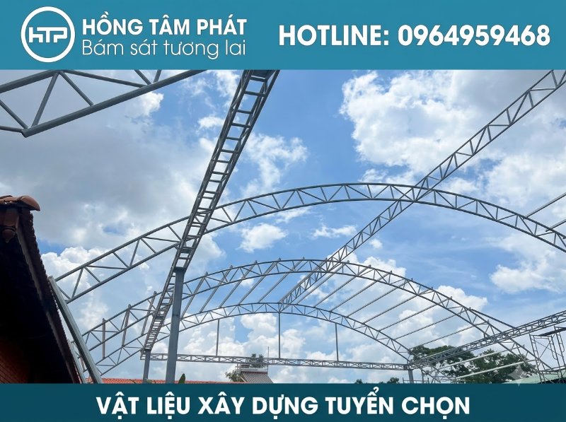 Lựa chọn mái ngói khung kèo composite để giảm tải trọng tối đa cho móng công trình.