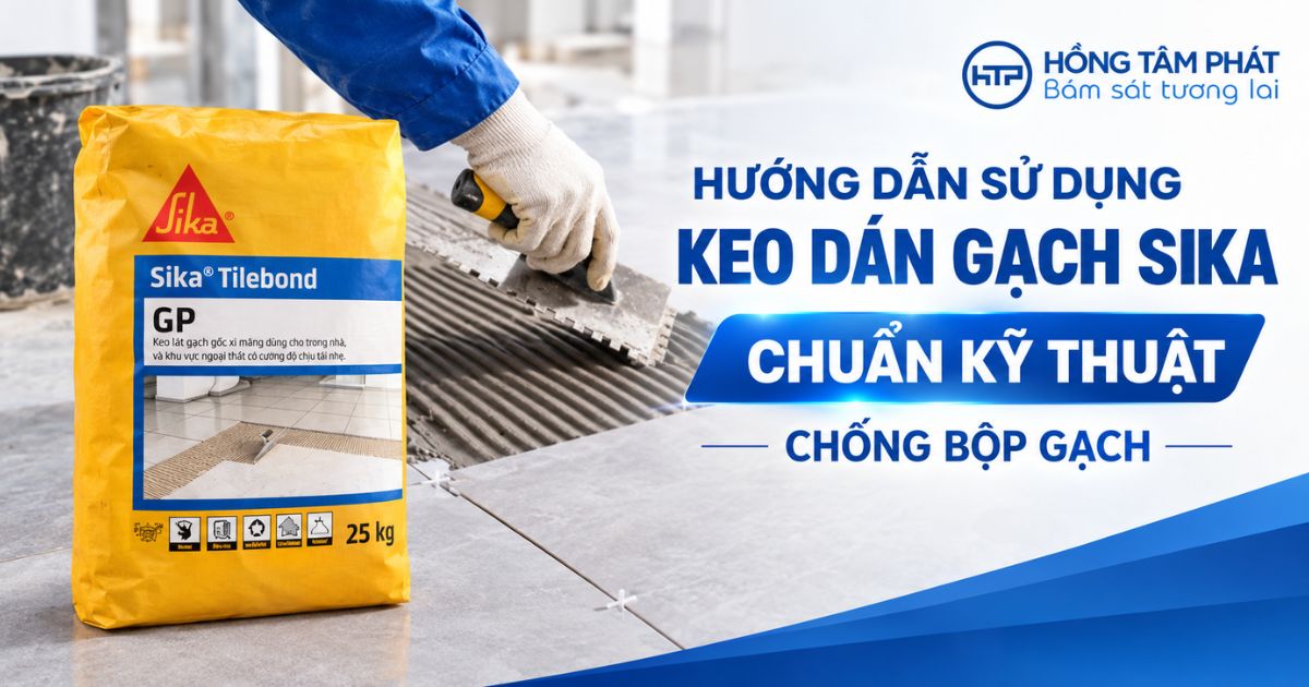 Hướng Dẫn Sử Dụng Keo D&aacute;n Gạch Sika Chuẩn Kỹ Thuật