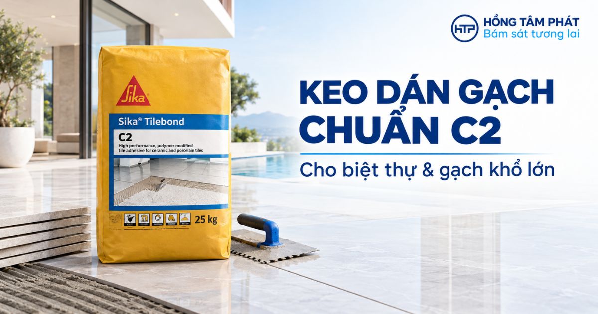 Keo Dán Gạch Cao Cấp Chuẩn C2 Cho Biệt Thự Và Gạch Khổ Lớn