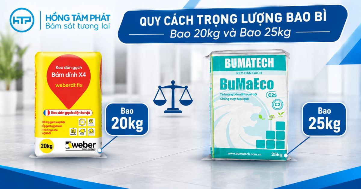 Quy Cách Trọng Lượng Bao Bì Sản Phẩm Giữa Bao 20kg Và 25kg