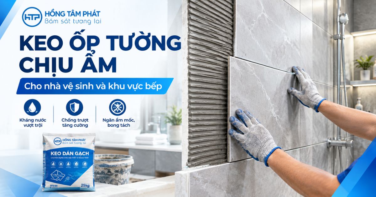 Phân loại keo dán gạch ốp tường theo từng khu vực và loại gạch